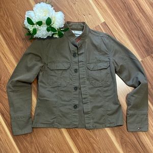 Tommy Hilfiger Vintage Army Green Military Style Jacket